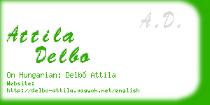 attila delbo business card